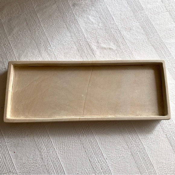 [ SOLD!] Studio McGee Beige Stoneware Vanity Tray - Picture 9 of 13